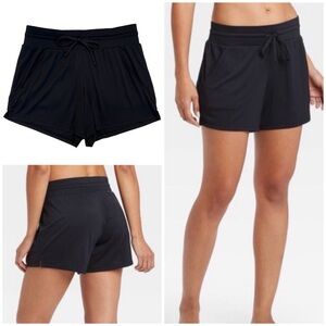 All In Motion - Drawstring Stretch Workout Shorts with Pockets | Size XS, Black